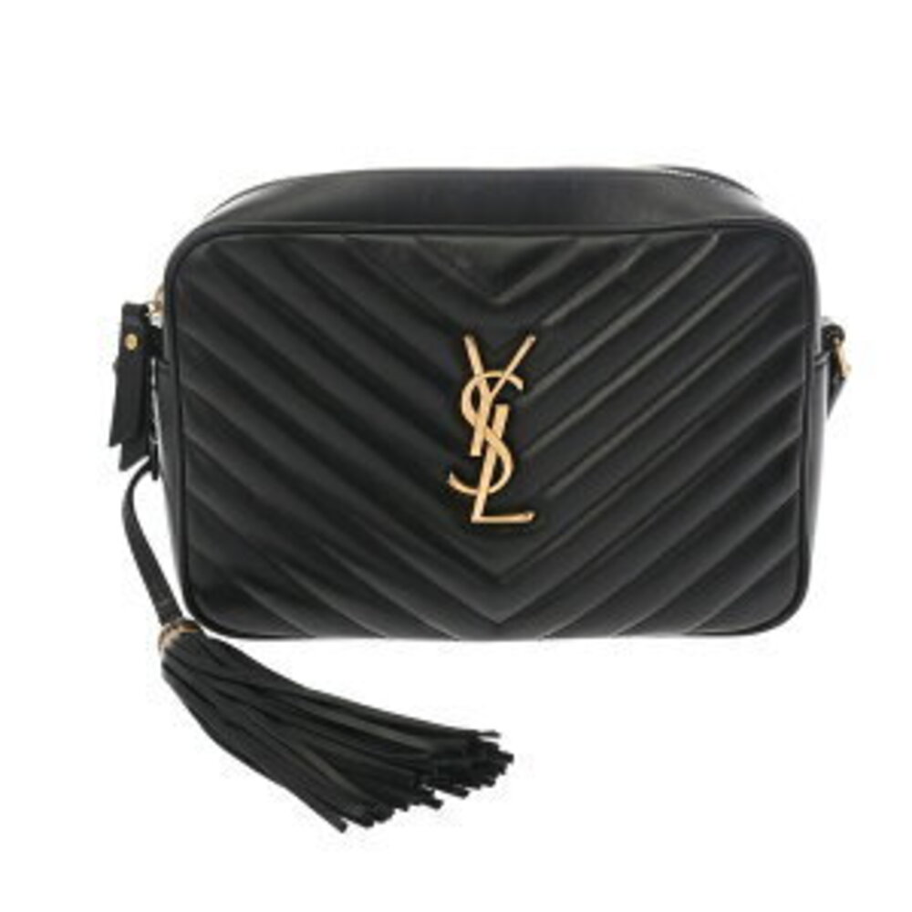 Saint Laurent Lou Camera Bag Black Grain Leather Shoulder